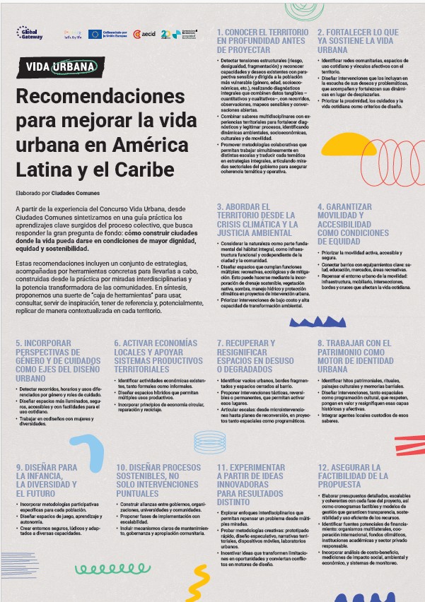 Portada del documento de recomendaciones