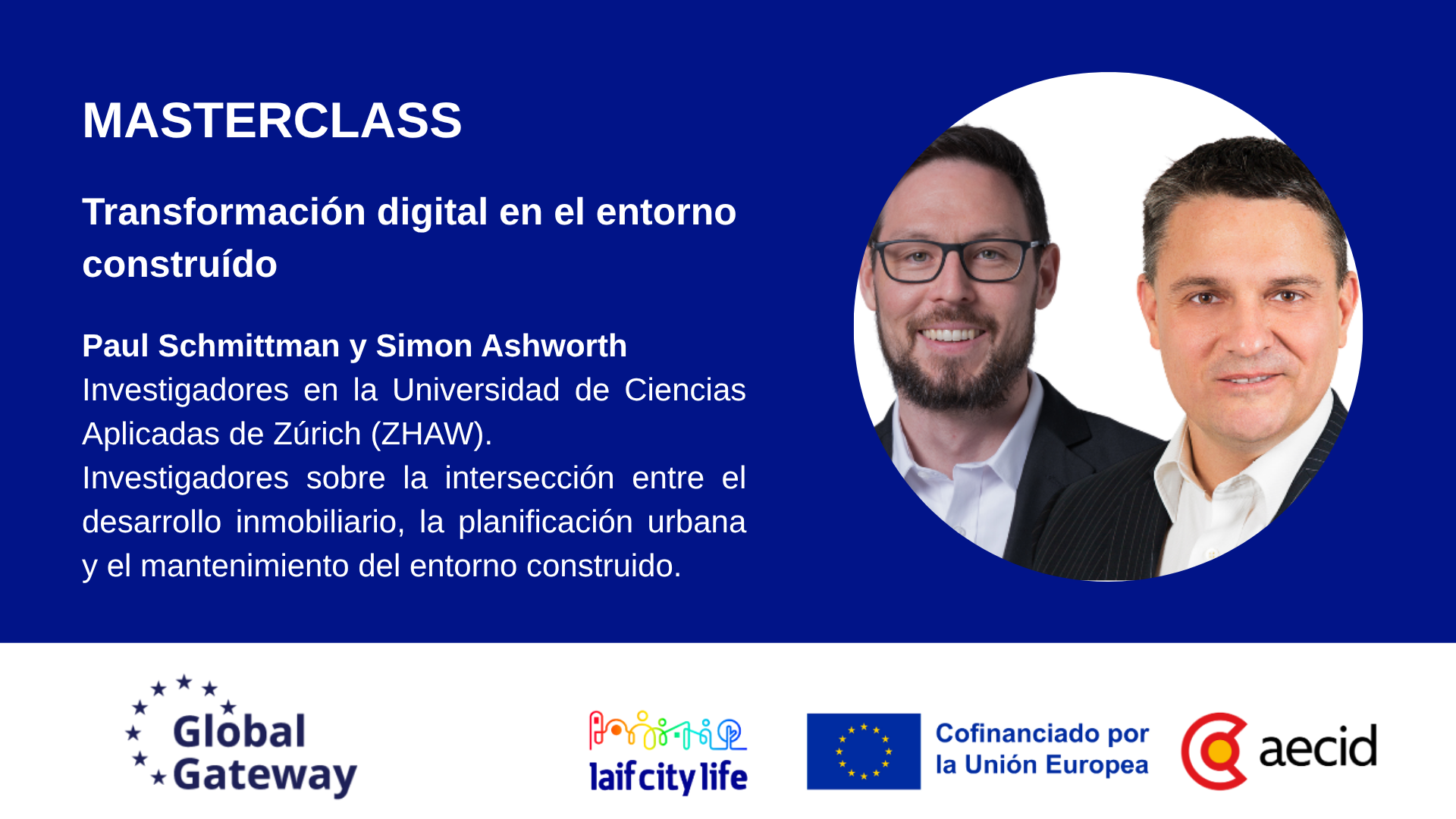Cartel promocional de la Masterclass