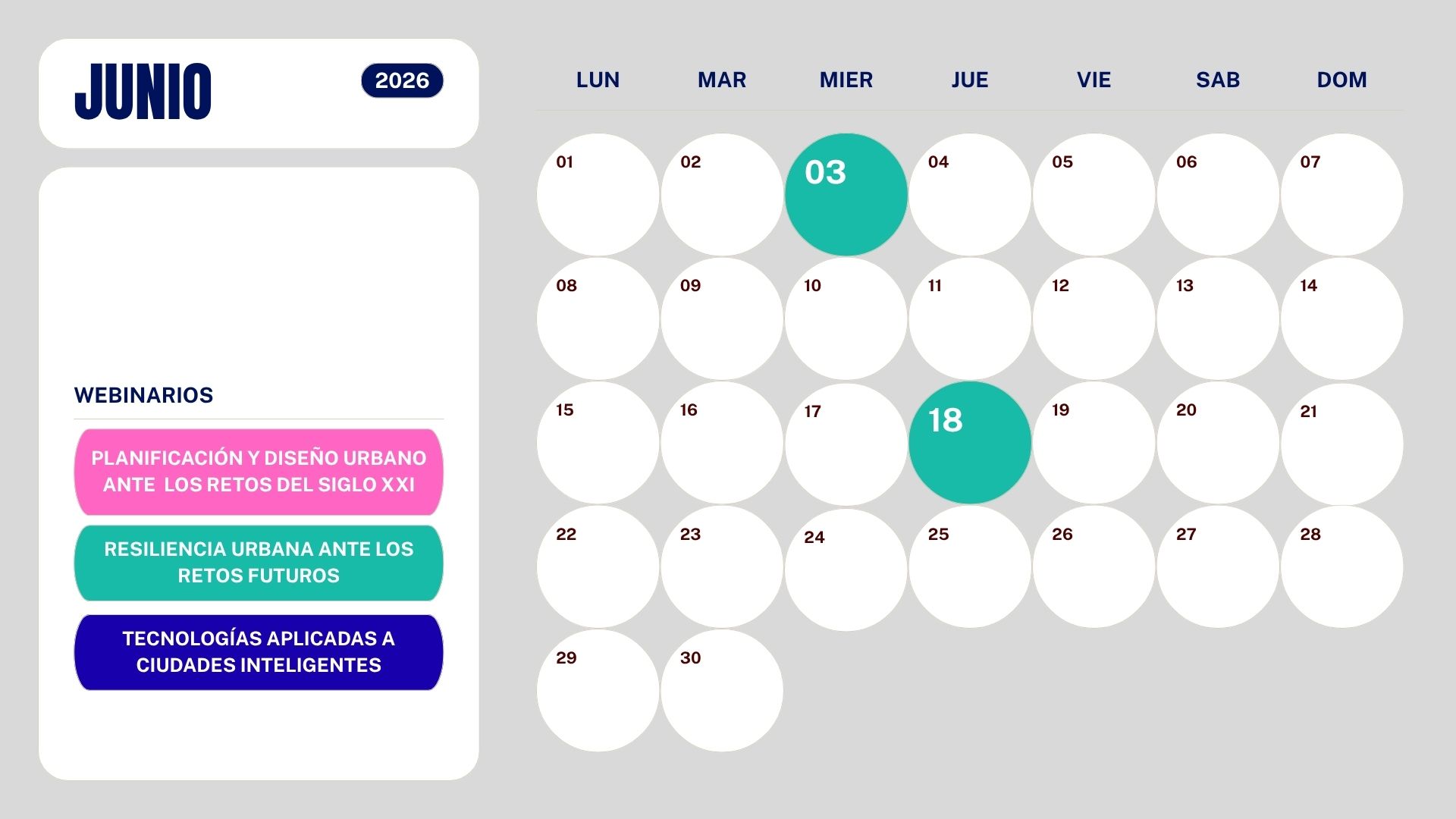 Calendario Masterclass Junio
